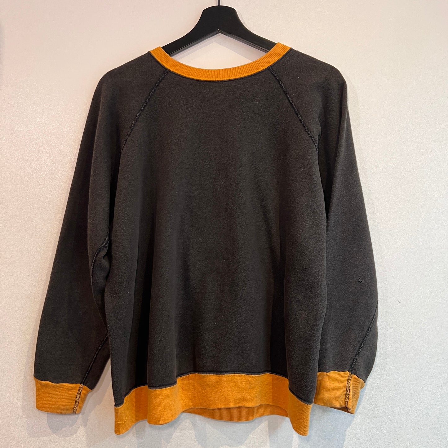 1960s 2 Tone Sweatshirt with Steelers 12 Print
