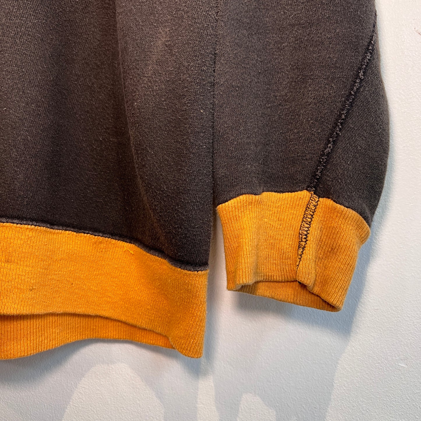 1960s 2 Tone Sweatshirt with Steelers 12 Print