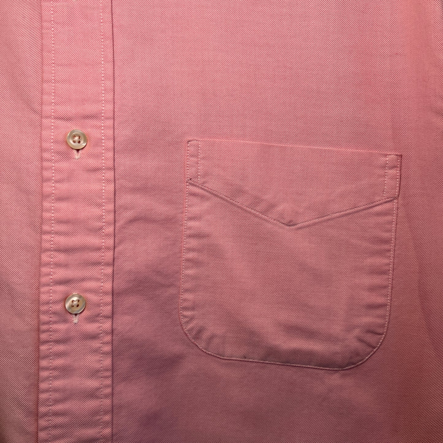 1990s Brooks Brothers Pink Oxford Shirt
