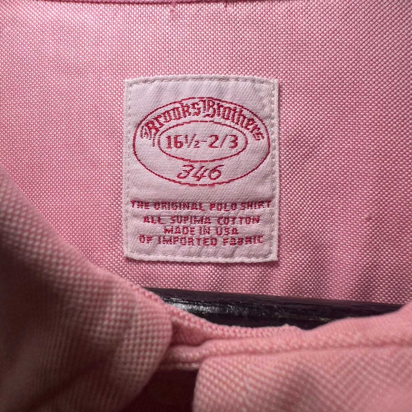 1990s Brooks Brothers Pink Oxford Shirt