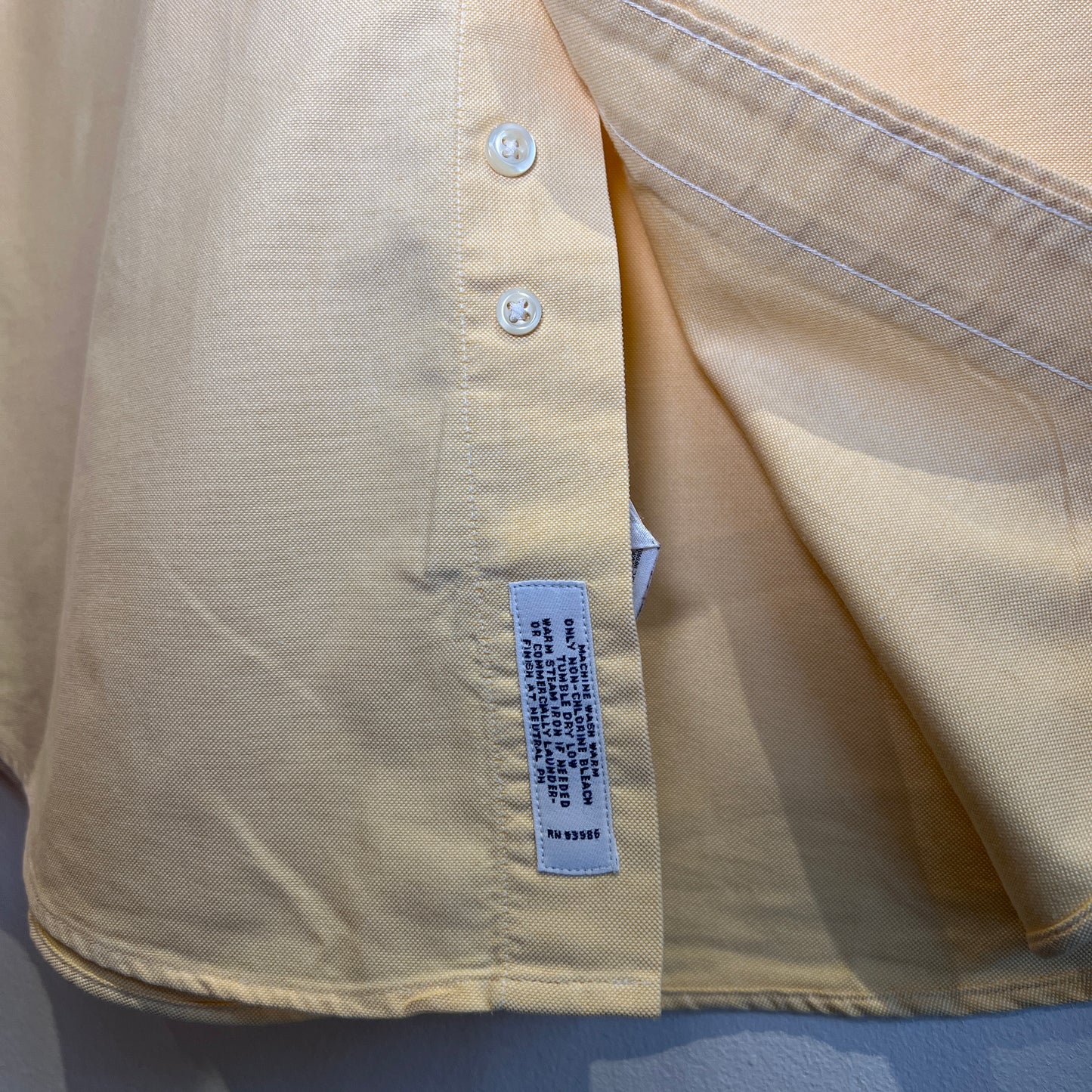 1990s Brooks Brothers Yellow Oxford Shirt