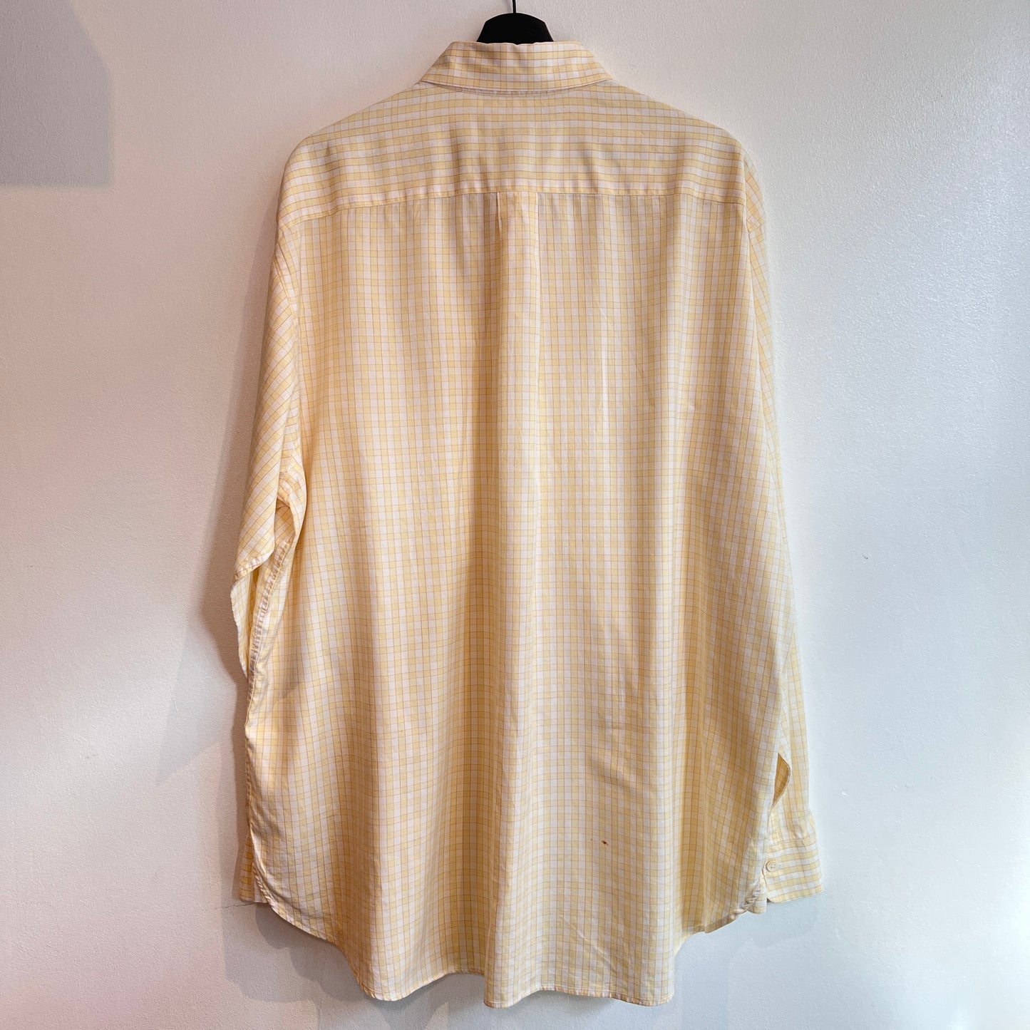 1980s Brooks Brothers Yellow Checkered Oxford Shirt