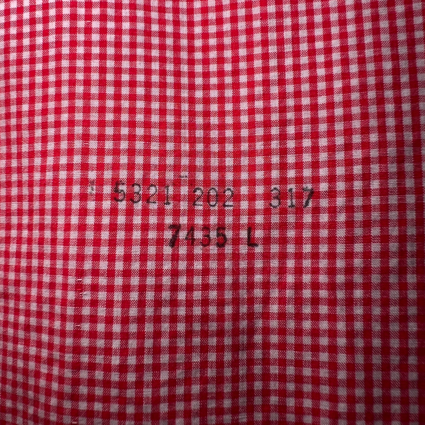 1960s L.L.Bean Red Checkered Oxford Shirt