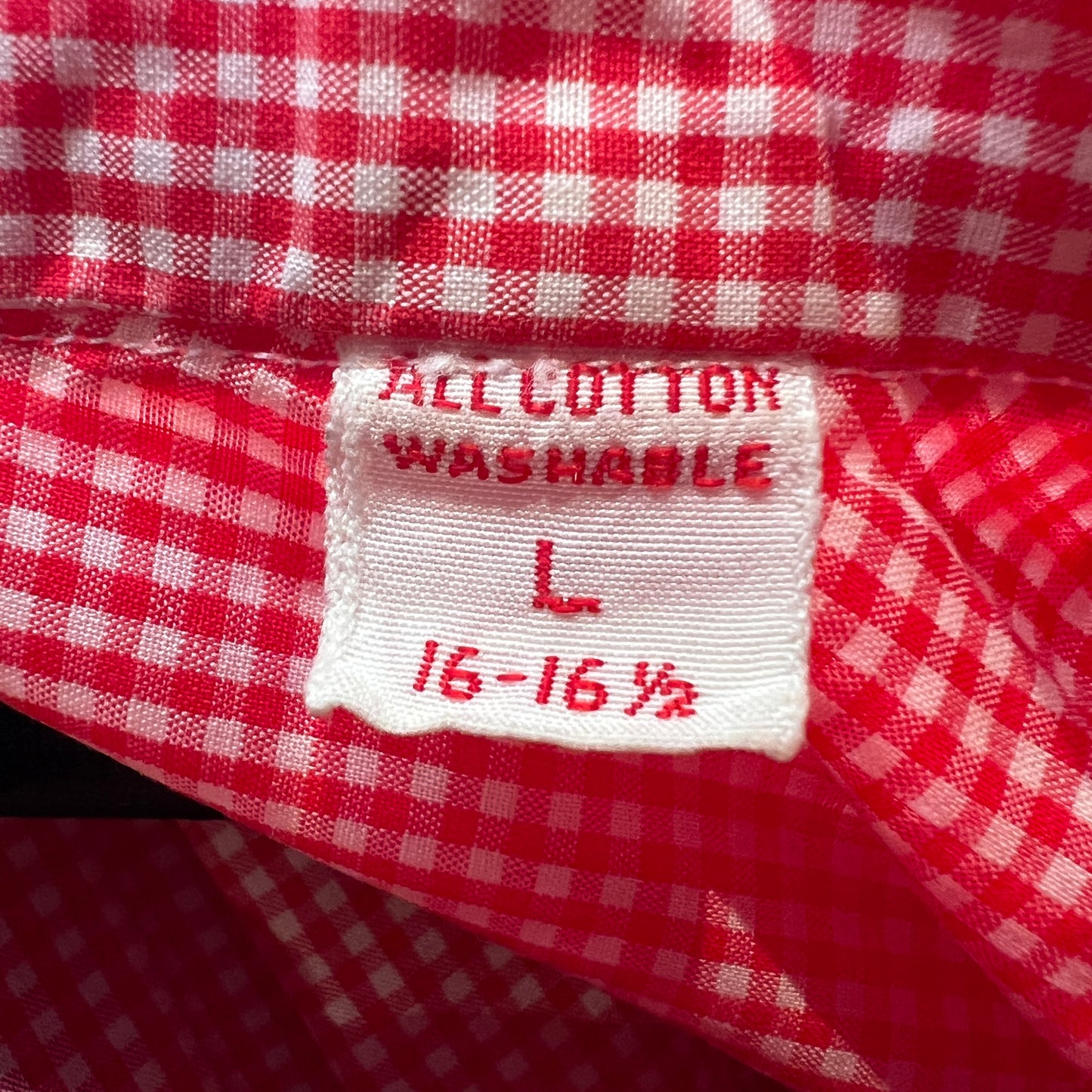 1960s L.L.Bean Red Checkered Oxford Shirt