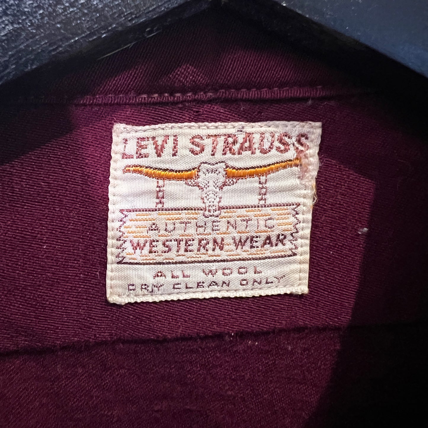 1950s Levi's Red Plain Flannel Shirt