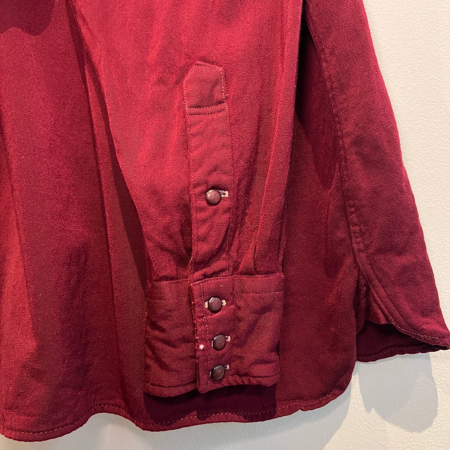1950s Levi's Red Plain Flannel Shirt