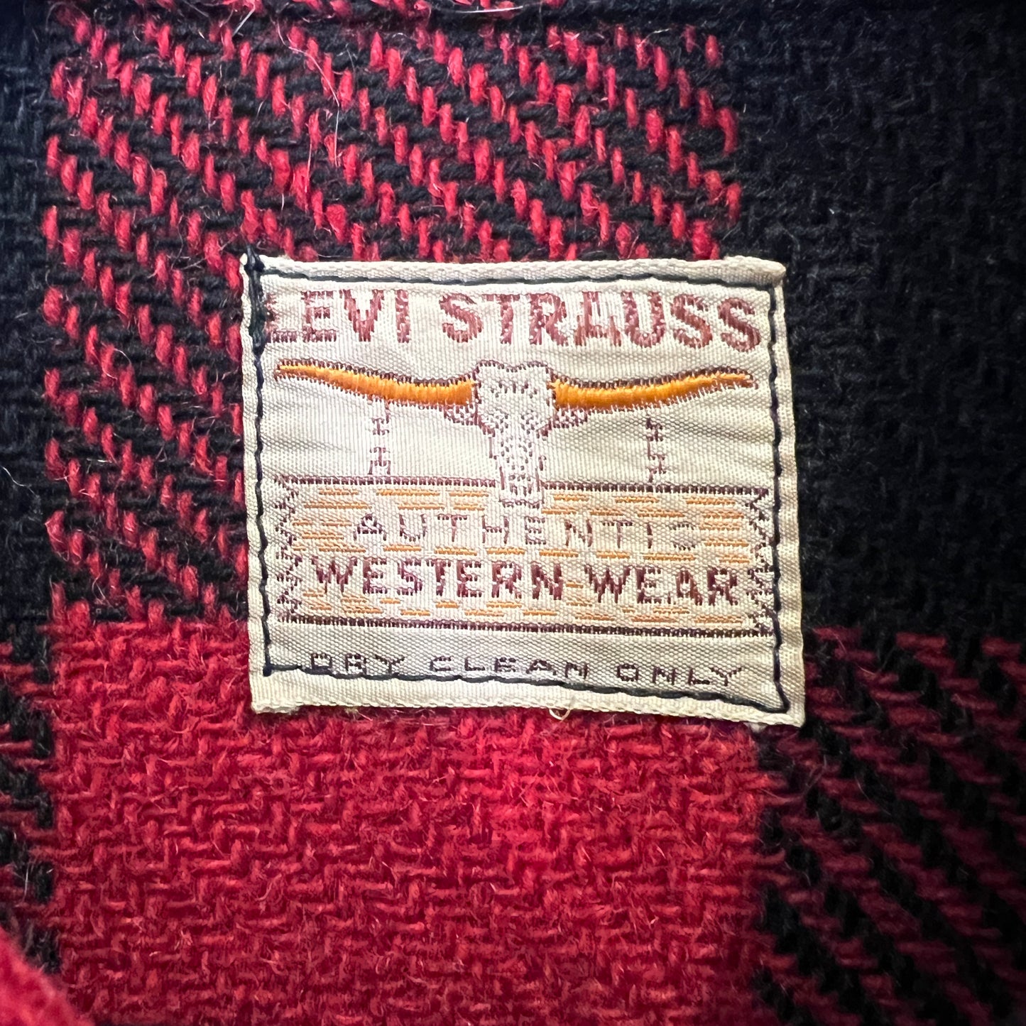 1950s Levi's Red Black Checkered Flannel Shirt