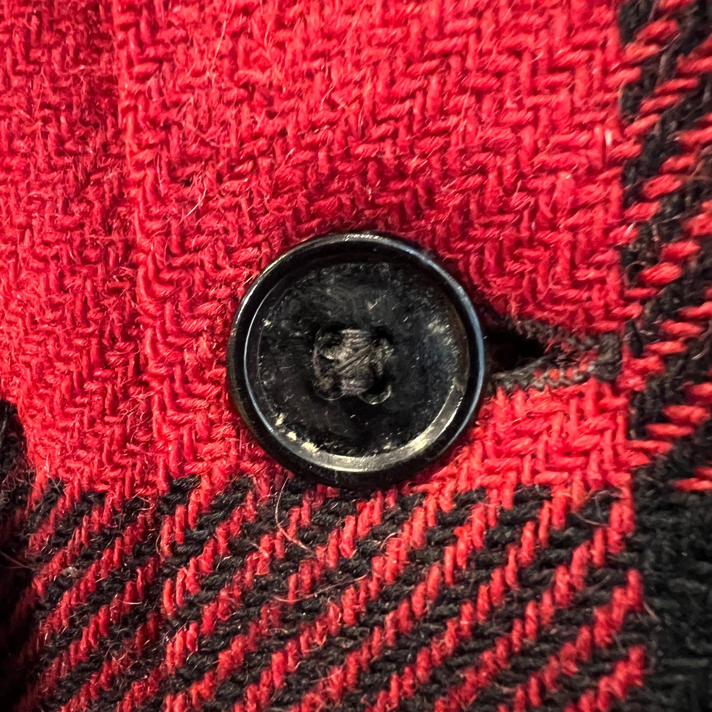 1950s Levi's Red Black Checkered Flannel Shirt