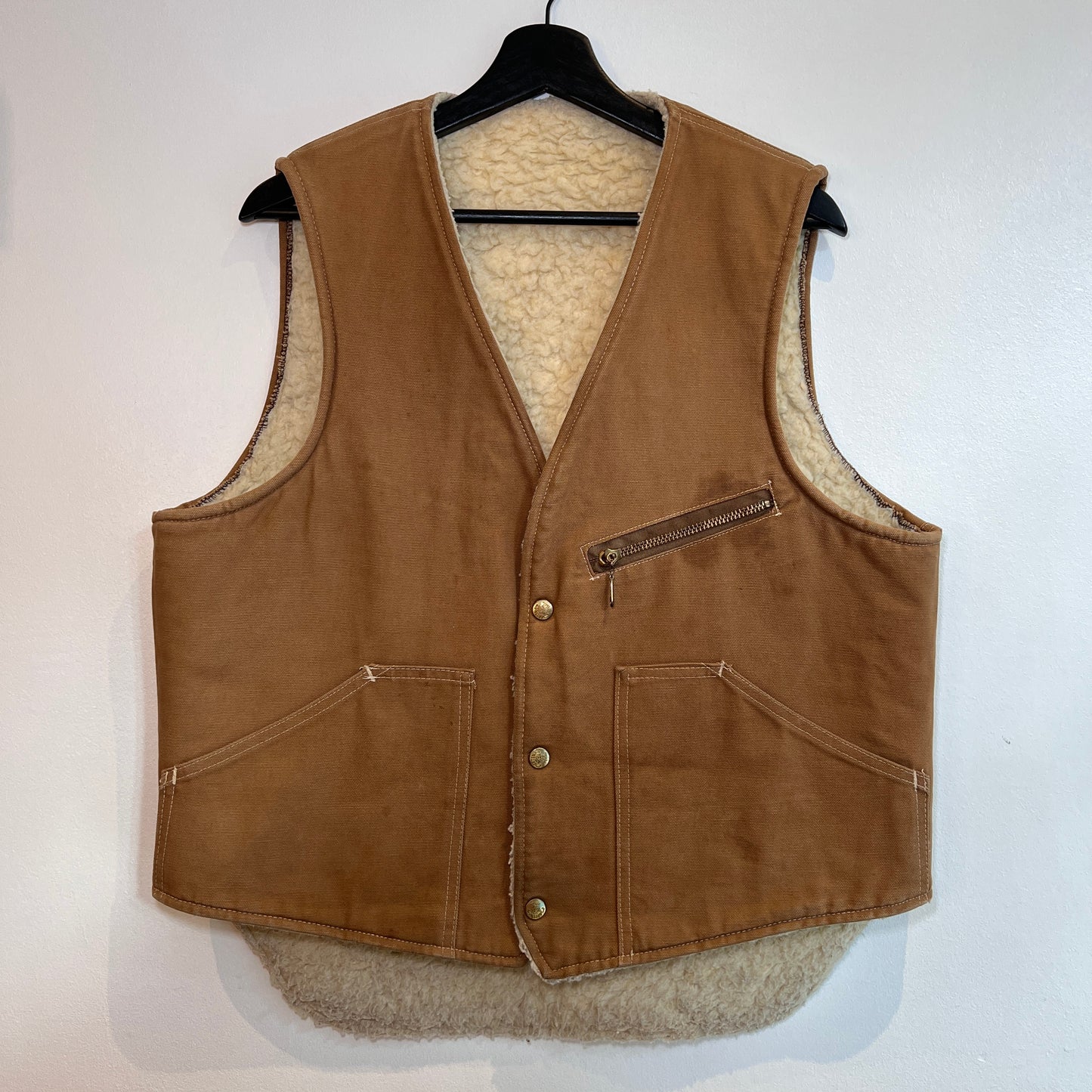 1960s Carter Canvas Wool Vest