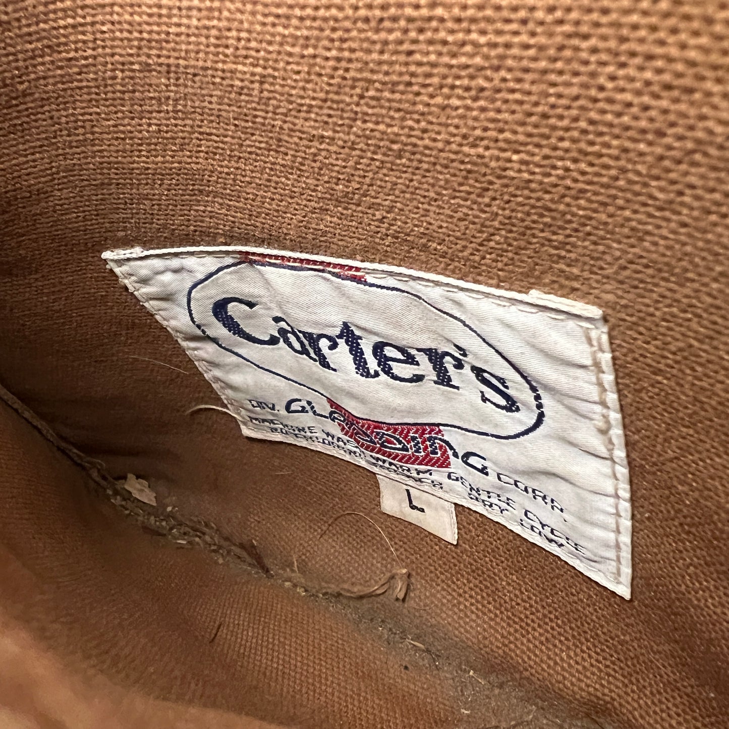 1960s Carter Canvas Wool Vest