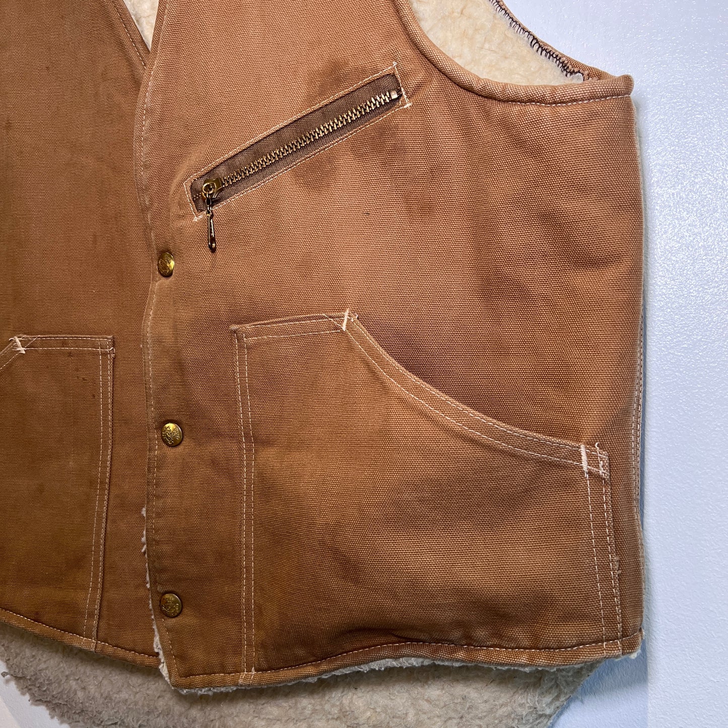 1960s Carter Canvas Wool Vest