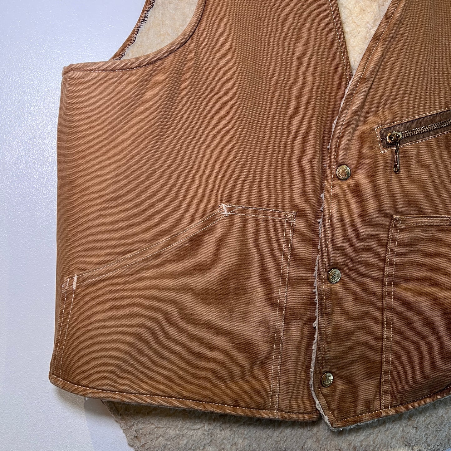 1960s Carter Canvas Wool Vest