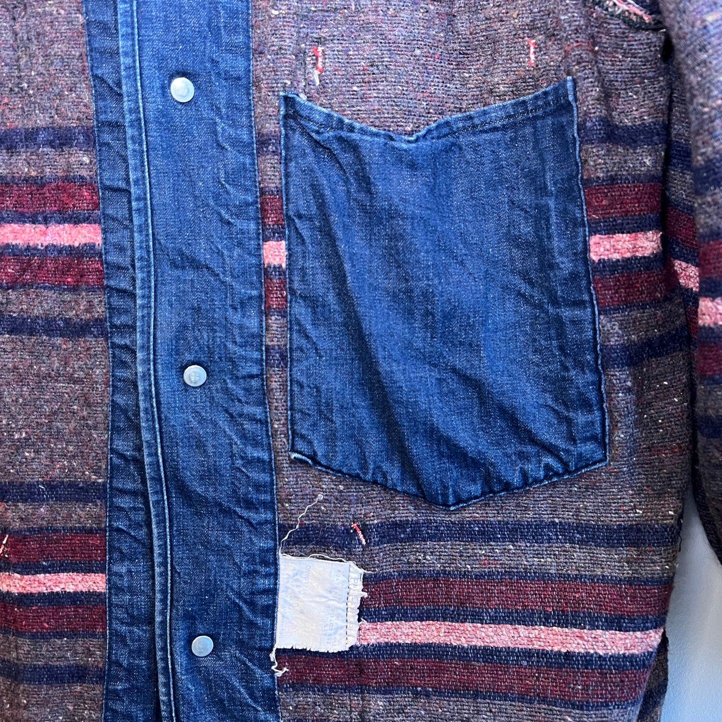 1960s Sears Blanket Lined Denim Chore Jacket