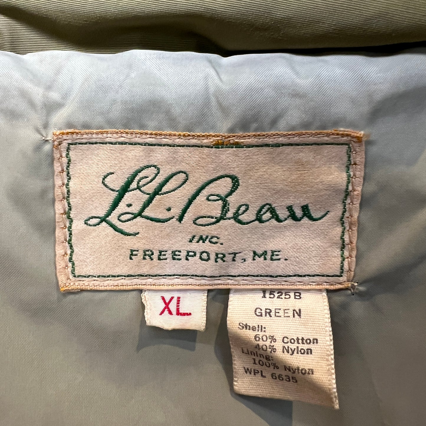 1960s L.L.Bean Olive Parka Jacket