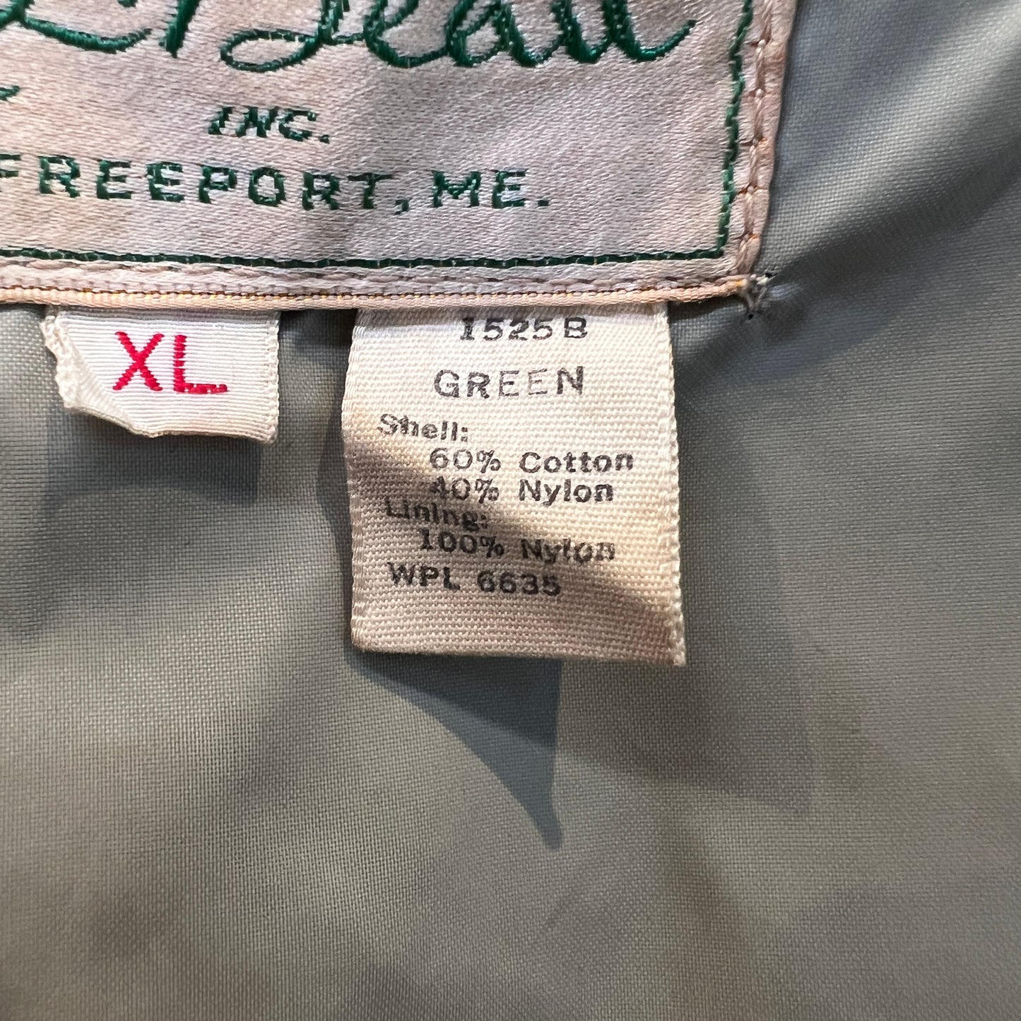 1960s L.L.Bean Olive Parka Jacket