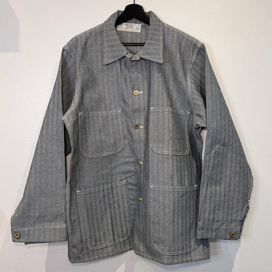1970s Universal Overall Chicago Navy Blue HBT Chore Jacket