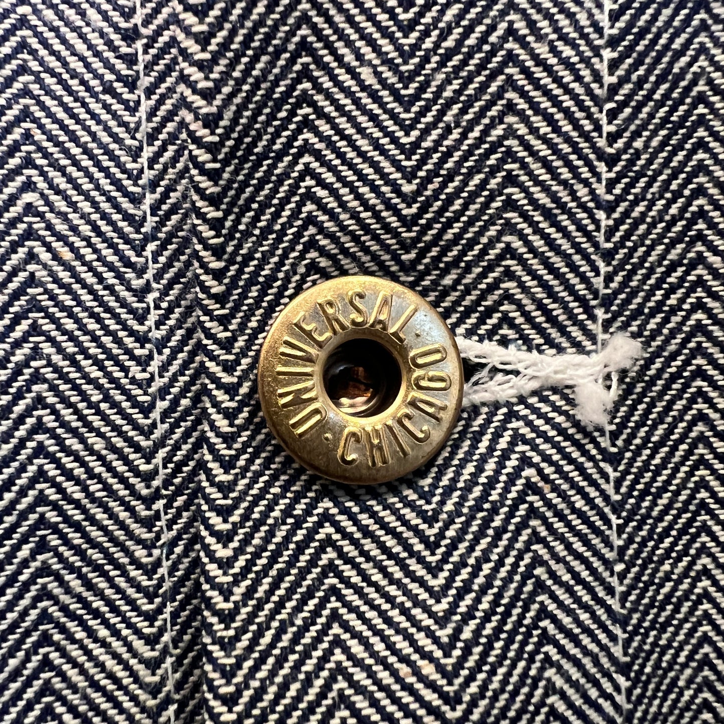 1970s Universal Overall Chicago Navy Blue HBT Chore Jacket