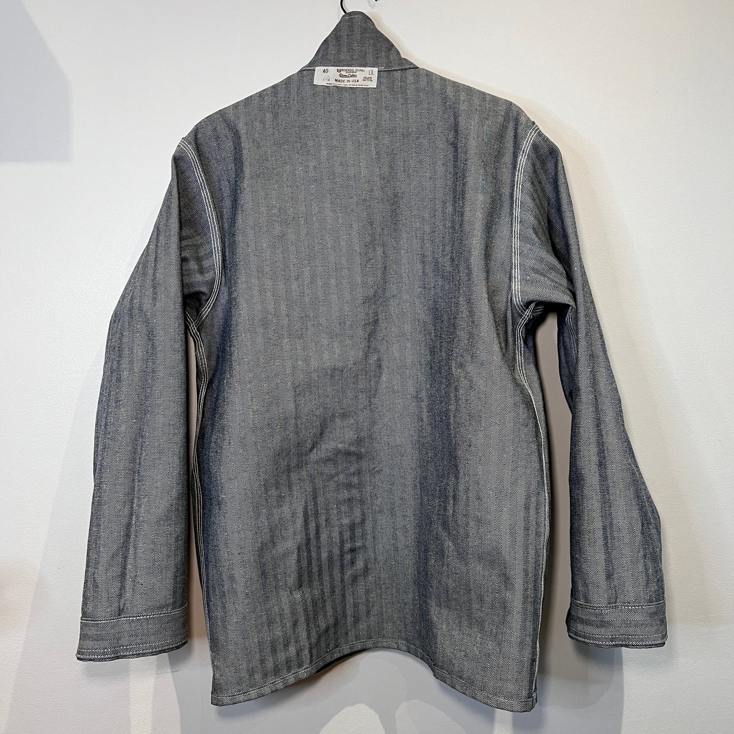 1970s Universal Overall Chicago Navy Blue HBT Chore Jacket