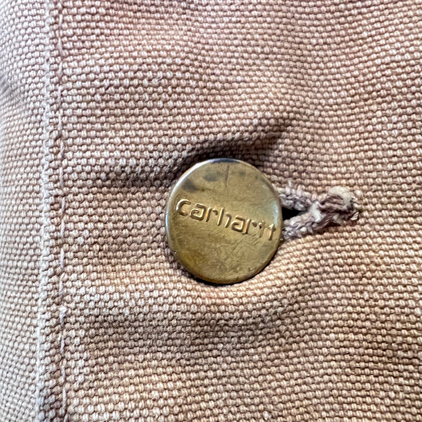 1970s Carhartt Faded & Distressed Blanket Lined Canvas Chore Jacket