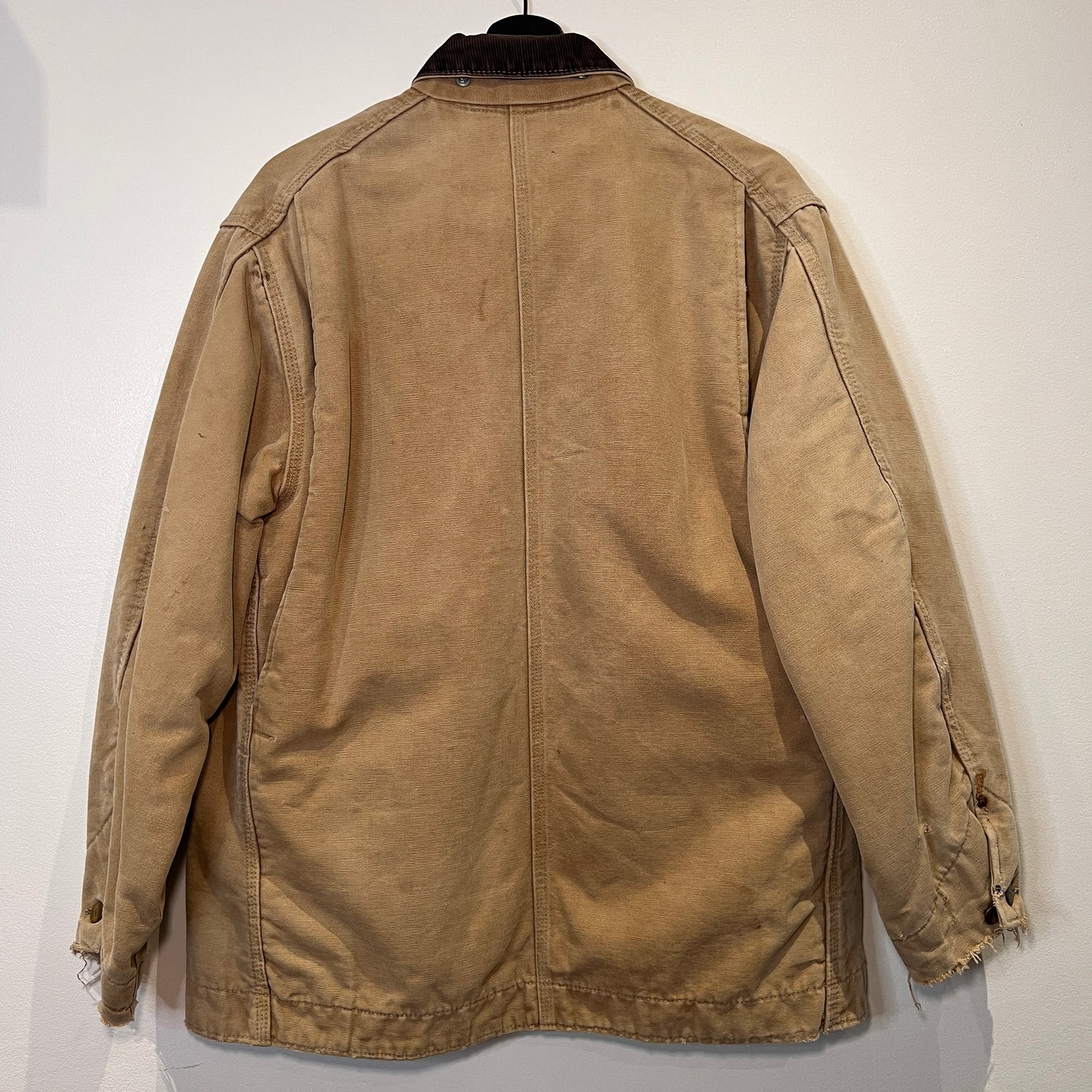 1970s Carhartt Faded & Distressed Blanket Lined Canvas Chore Jacket