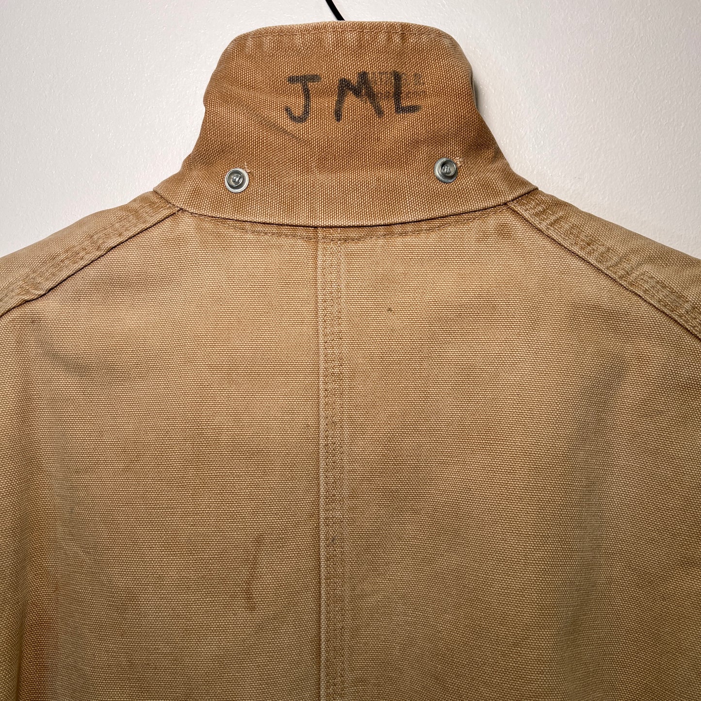 1970s Carhartt Faded & Distressed Blanket Lined Canvas Chore Jacket