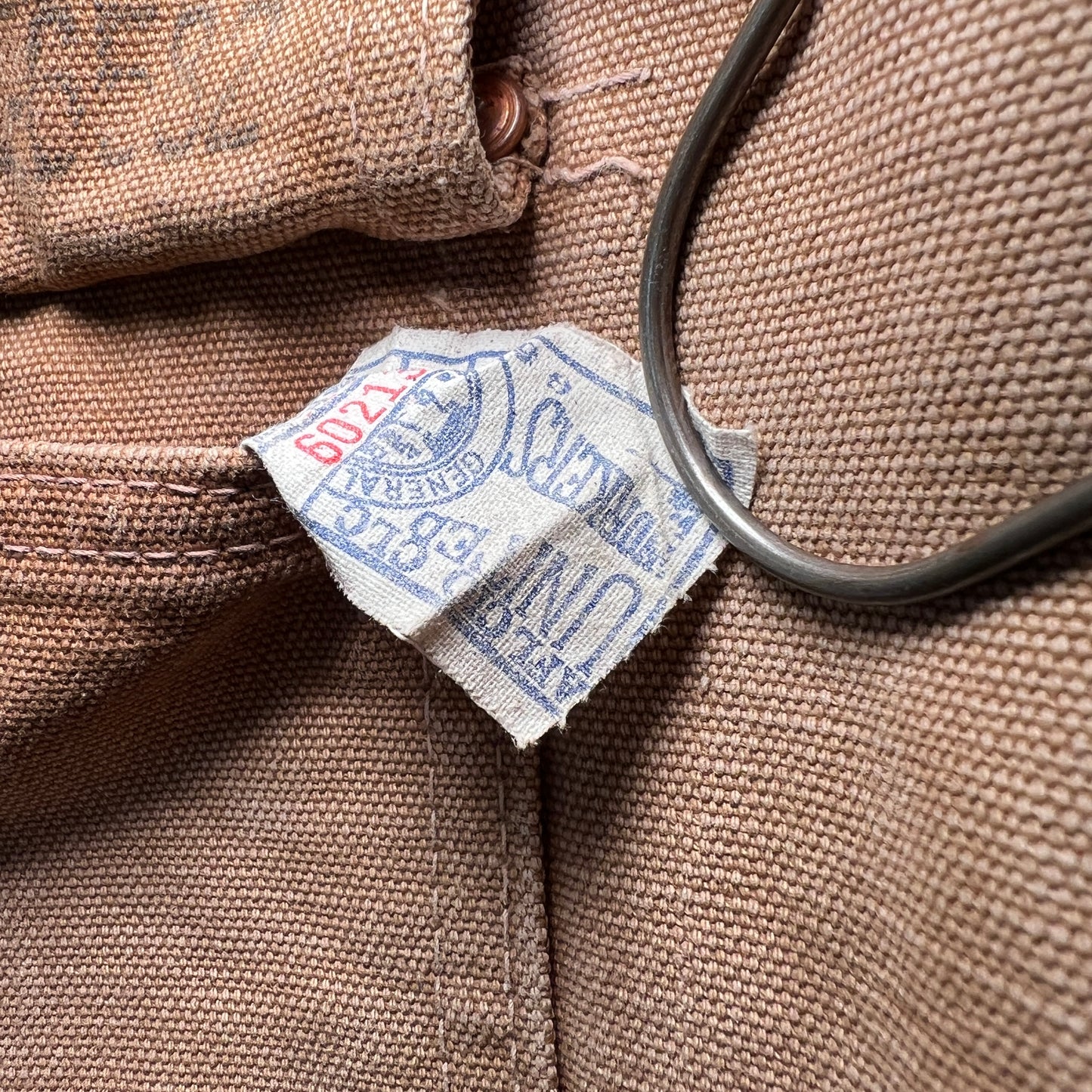 1970s Carhartt Faded & Distressed Blanket Lined Canvas Chore Jacket