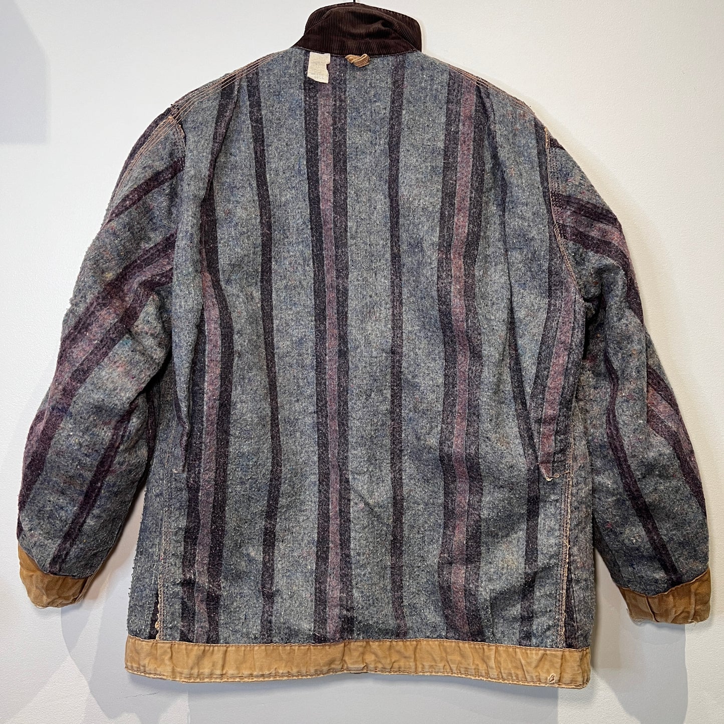 1970s Carhartt Faded & Distressed Blanket Lined Canvas Chore Jacket