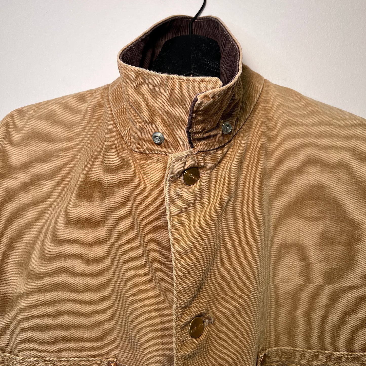 1970s Carhartt Faded & Distressed Blanket Lined Canvas Chore Jacket