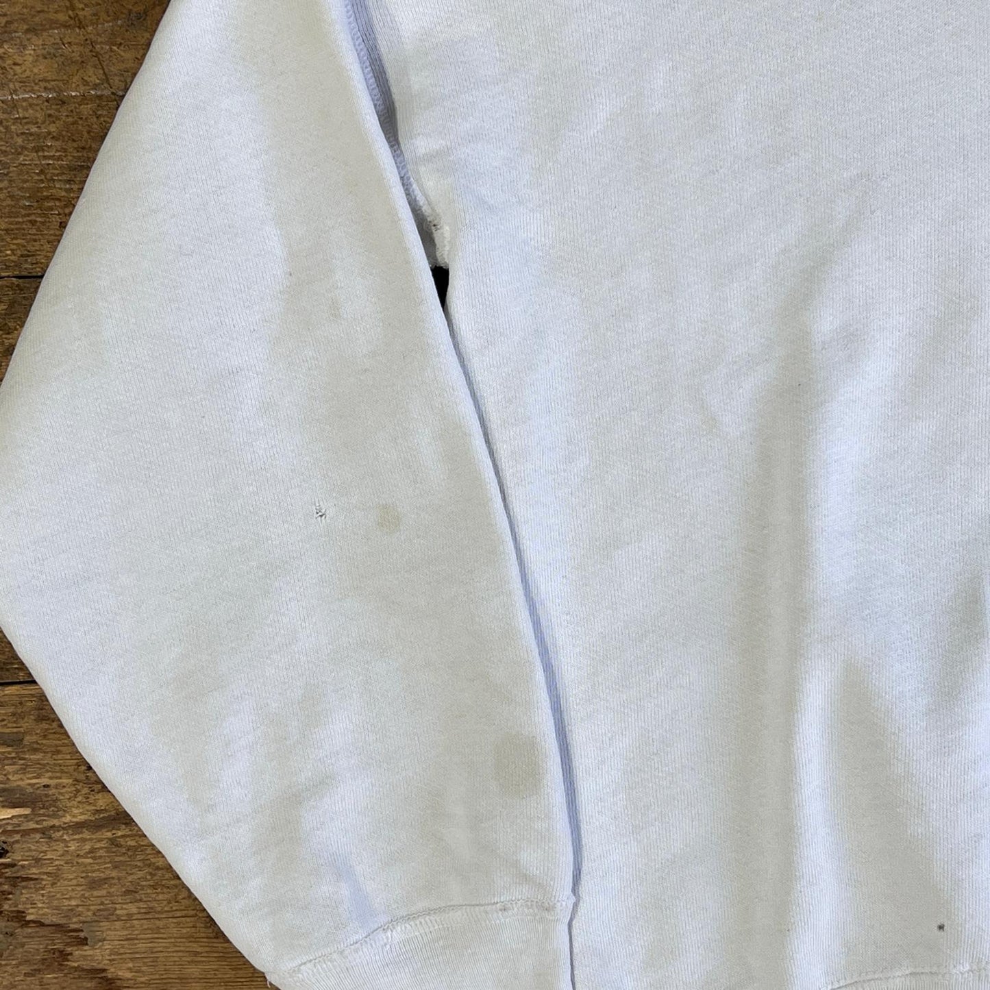 1950s Single V White Sweatshirt with American Field Service Print