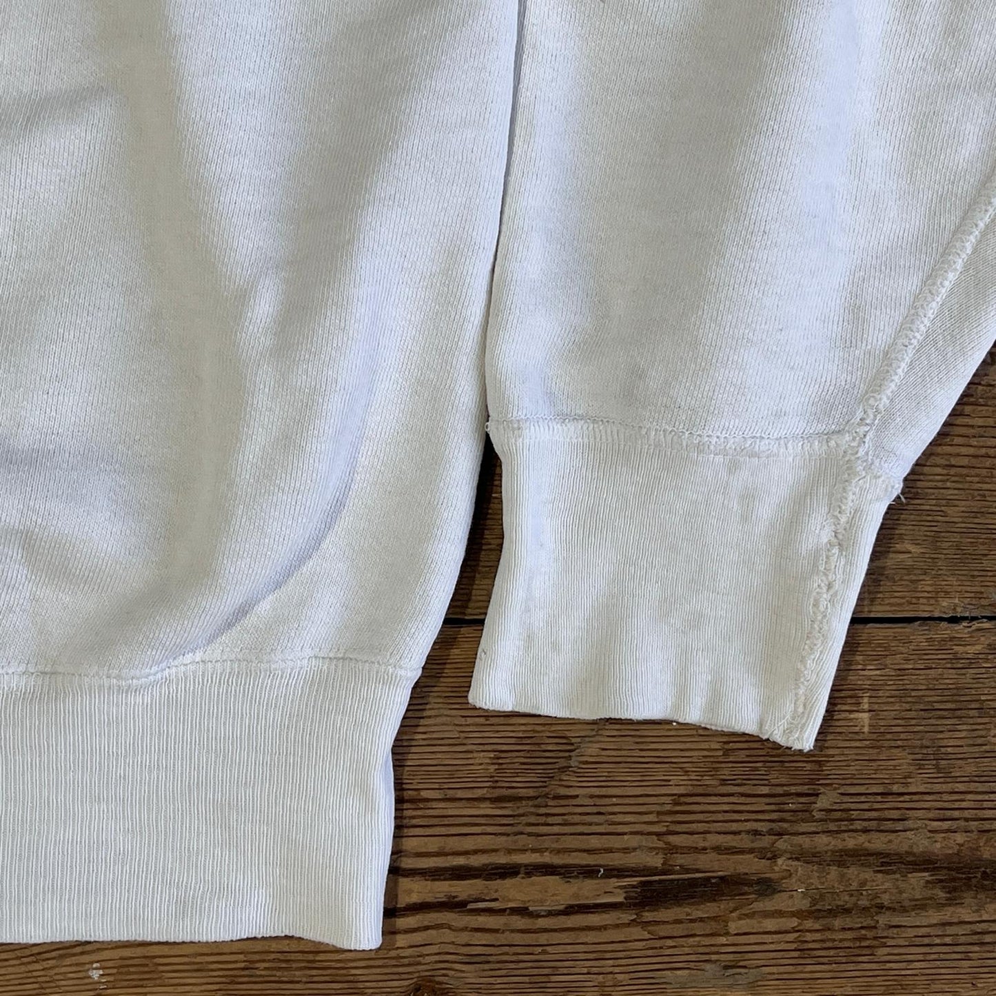 1950s Single V White Sweatshirt with American Field Service Print