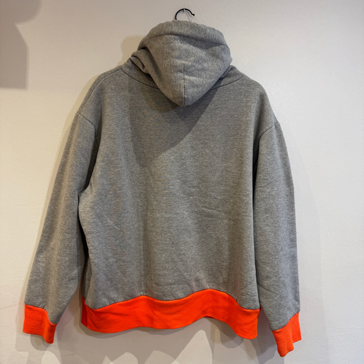 1990s Camber Medium Heather Grey Waffle Thermal Lined Hoodie Super Boxy Sweatshirt