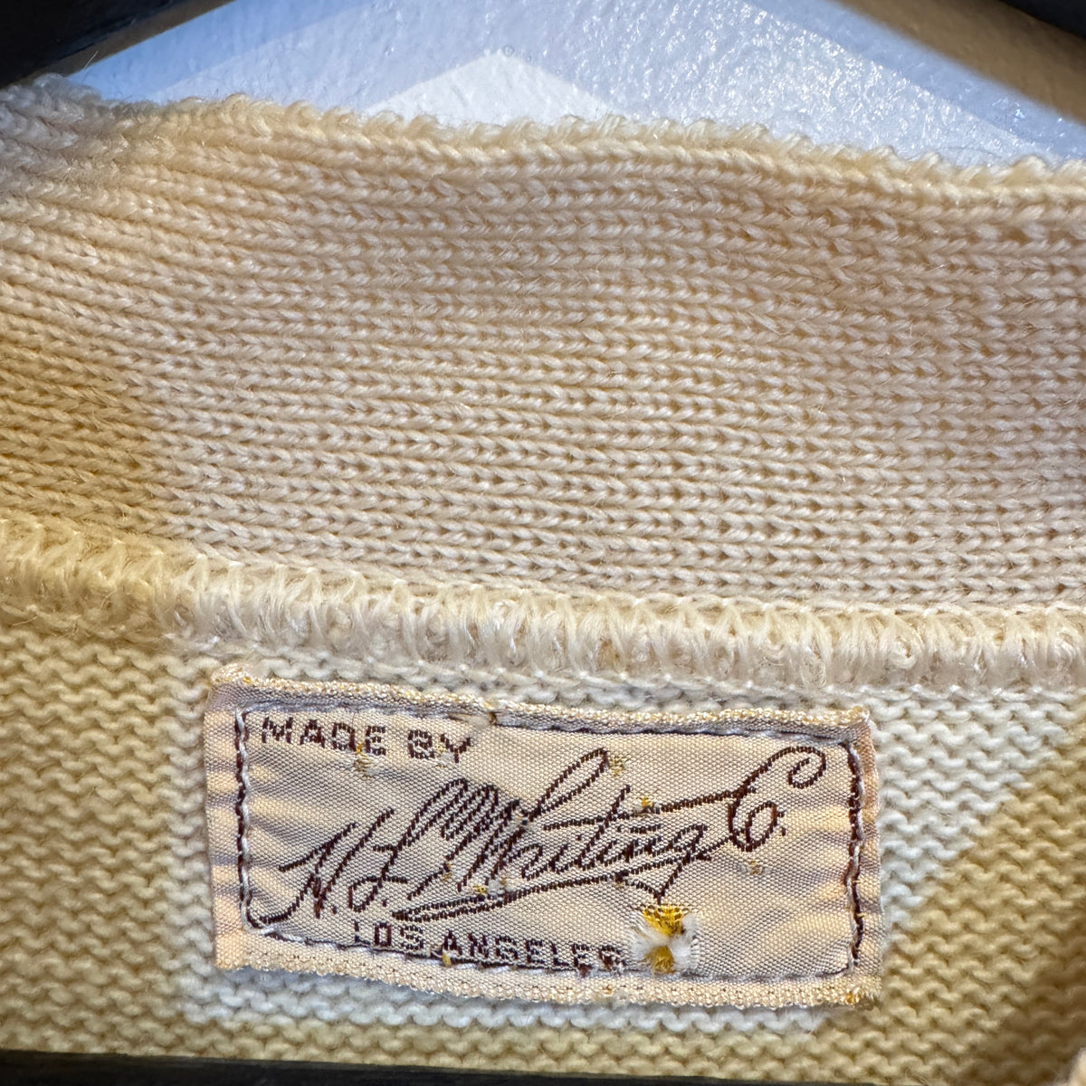1930s ~ 1940s HL Whiting Co. Varsity Sweater