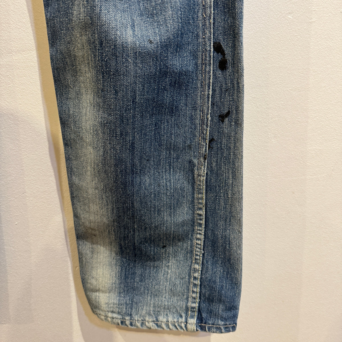 1950s ~ 1960s The Plains Rider Faded Blue Denim Pant W35", L30"