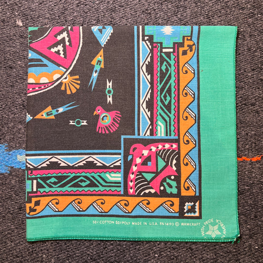 Wamcraft Native American bandana with Geometric Graphic Print