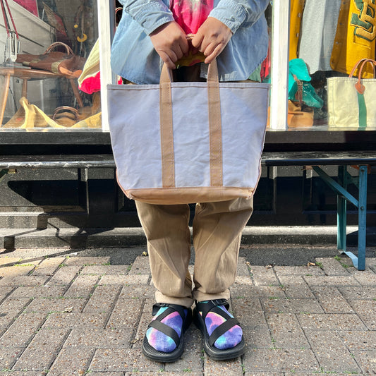 1980s L.L.Bean Desert Beige Small Boat and Tote Bag