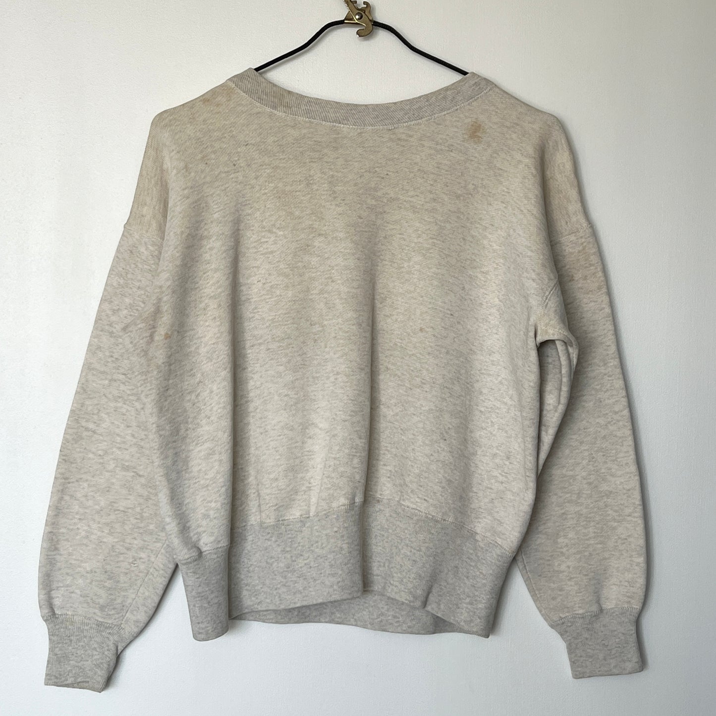1951s ~ 1961s Champion Heather Grey Sweatshirt with Purdue Boilermakers Print