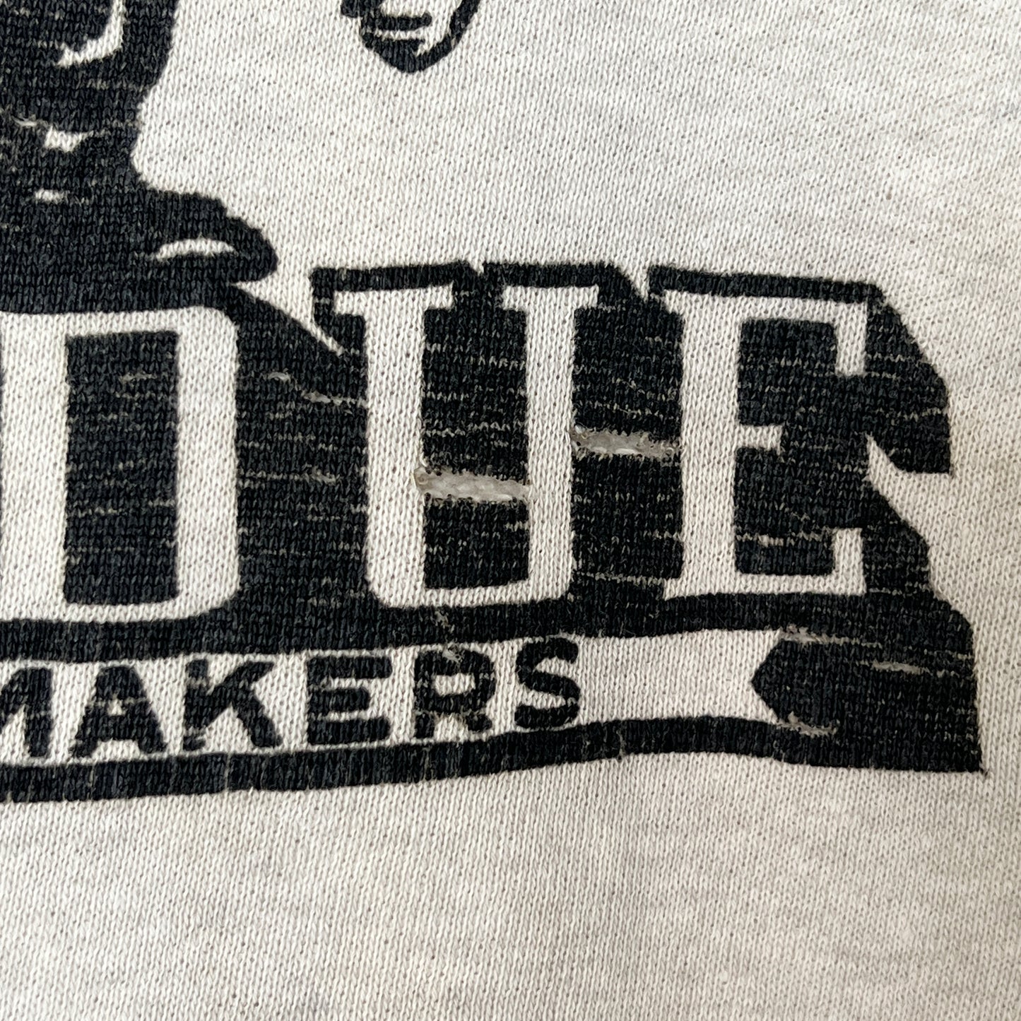 1951s ~ 1961s Champion Heather Grey Sweatshirt with Purdue Boilermakers Print