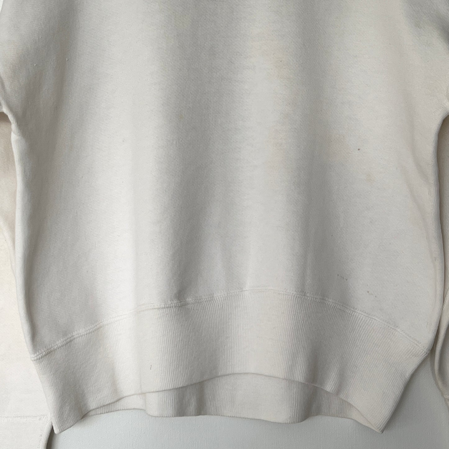 1951s ~ 1961s Champion White Sweatshirt with Druce Lake Camp Print