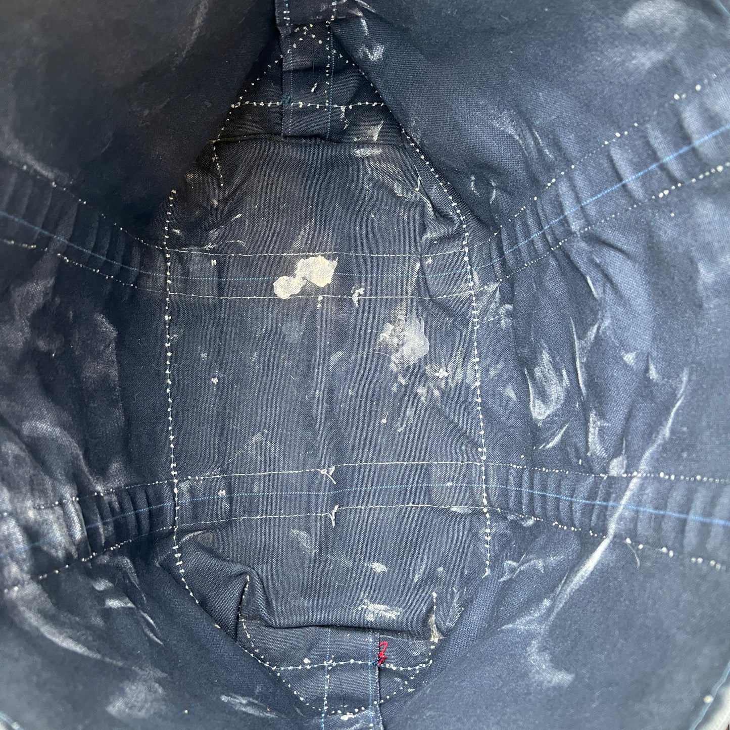 1980s L.L.Bean Two Tone Blue and Red Large Boat and Tote Bag