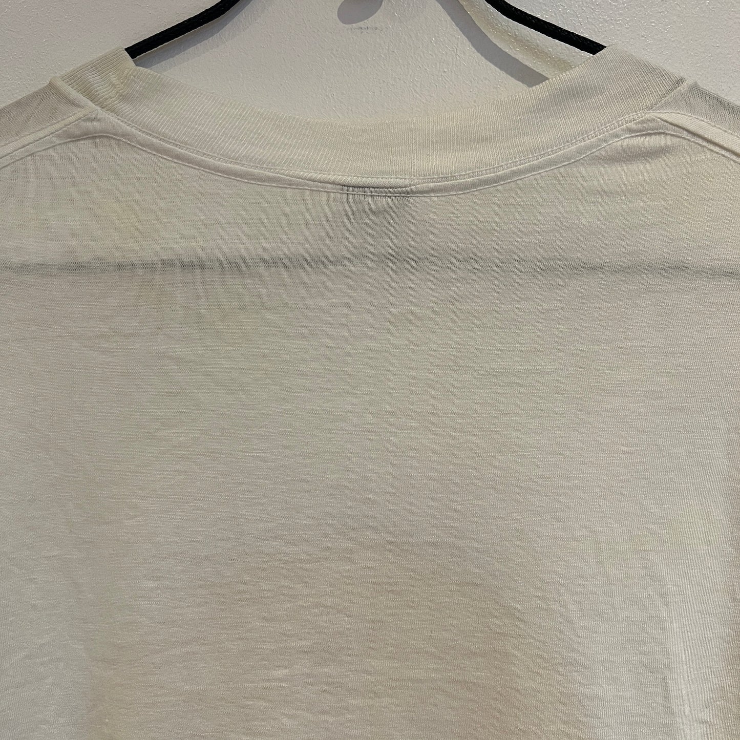 1980s White T-Shirt with Smiley Face Print