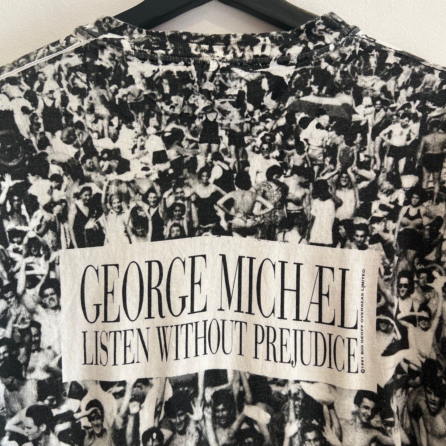 1991s George Michael Listen without Prejudice T-Shirt with All-over Print