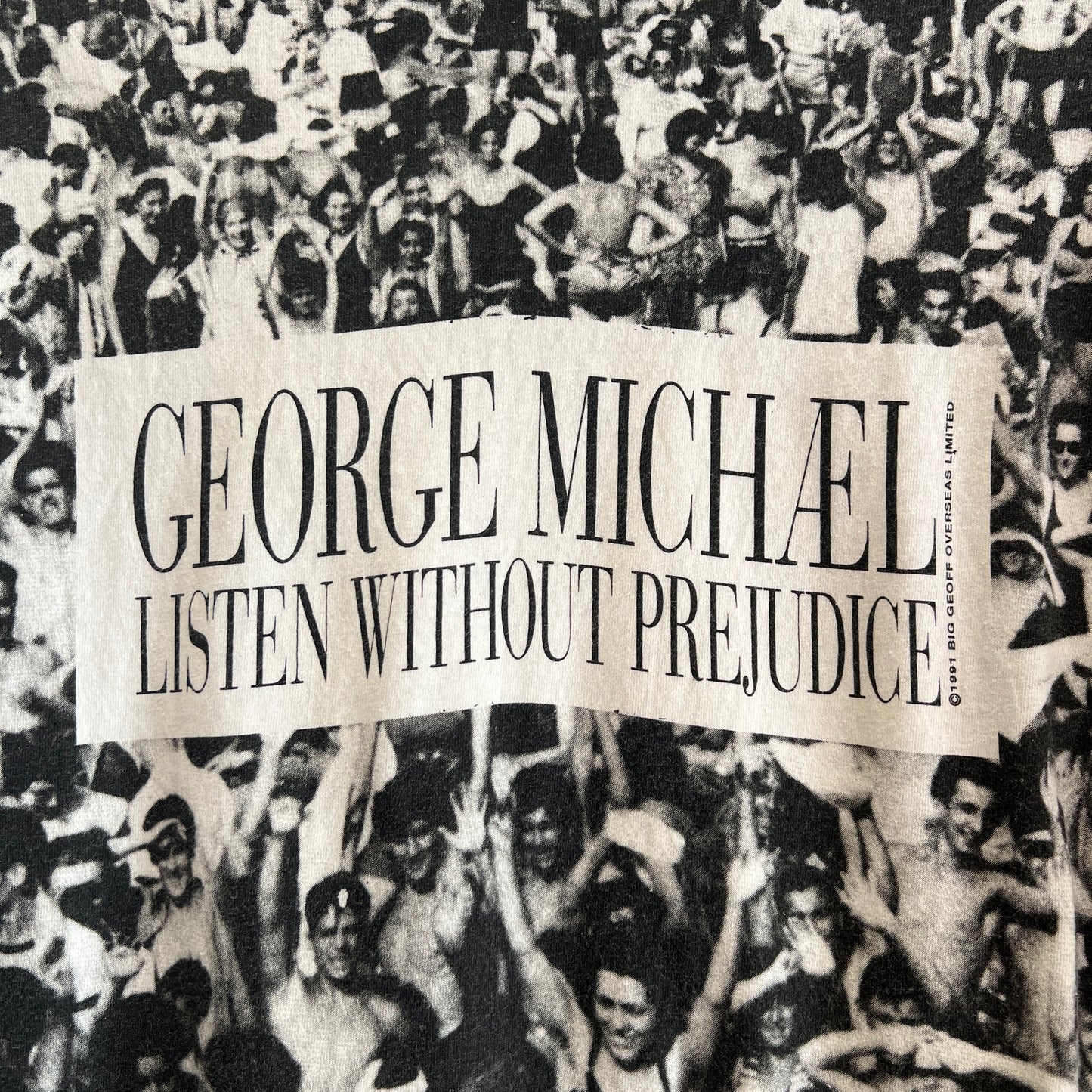 1991s George Michael Listen without Prejudice T-Shirt with All-over Print