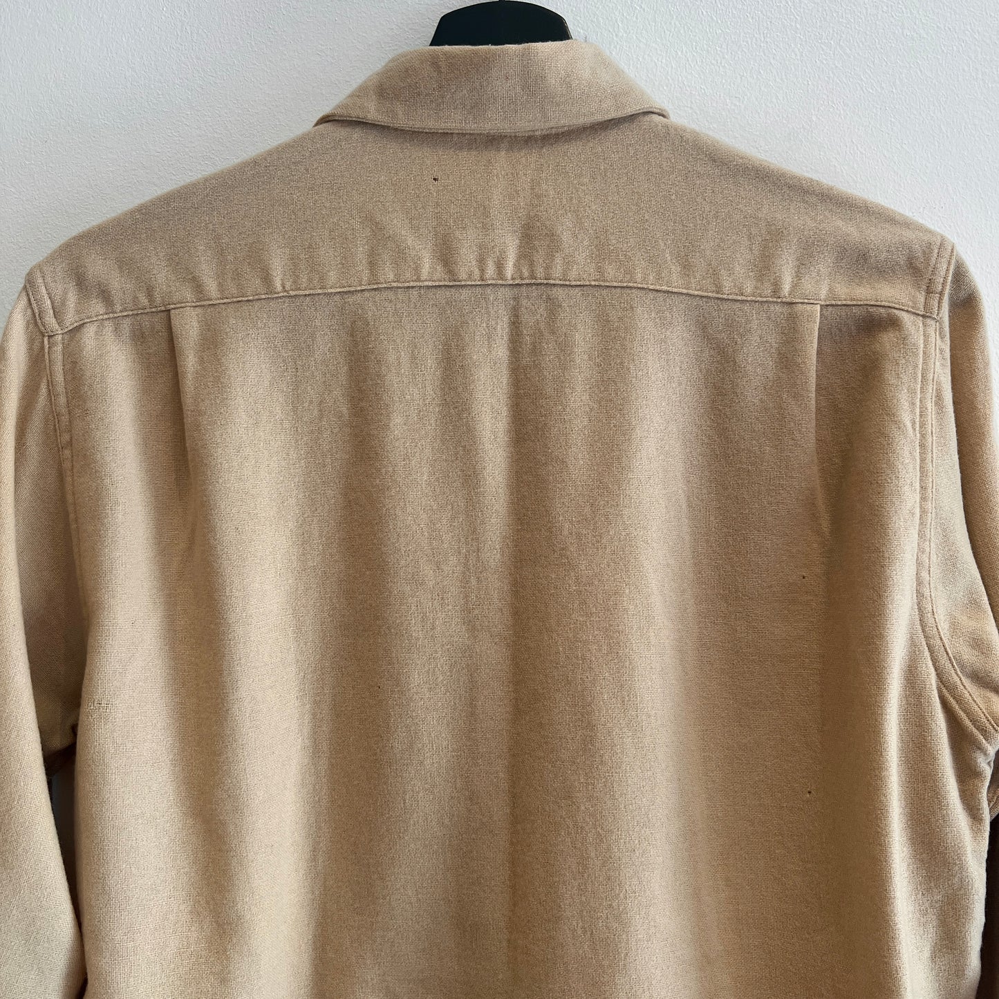 1950s Levi's De Luxe Plain Flannel Sand Beige Shirt