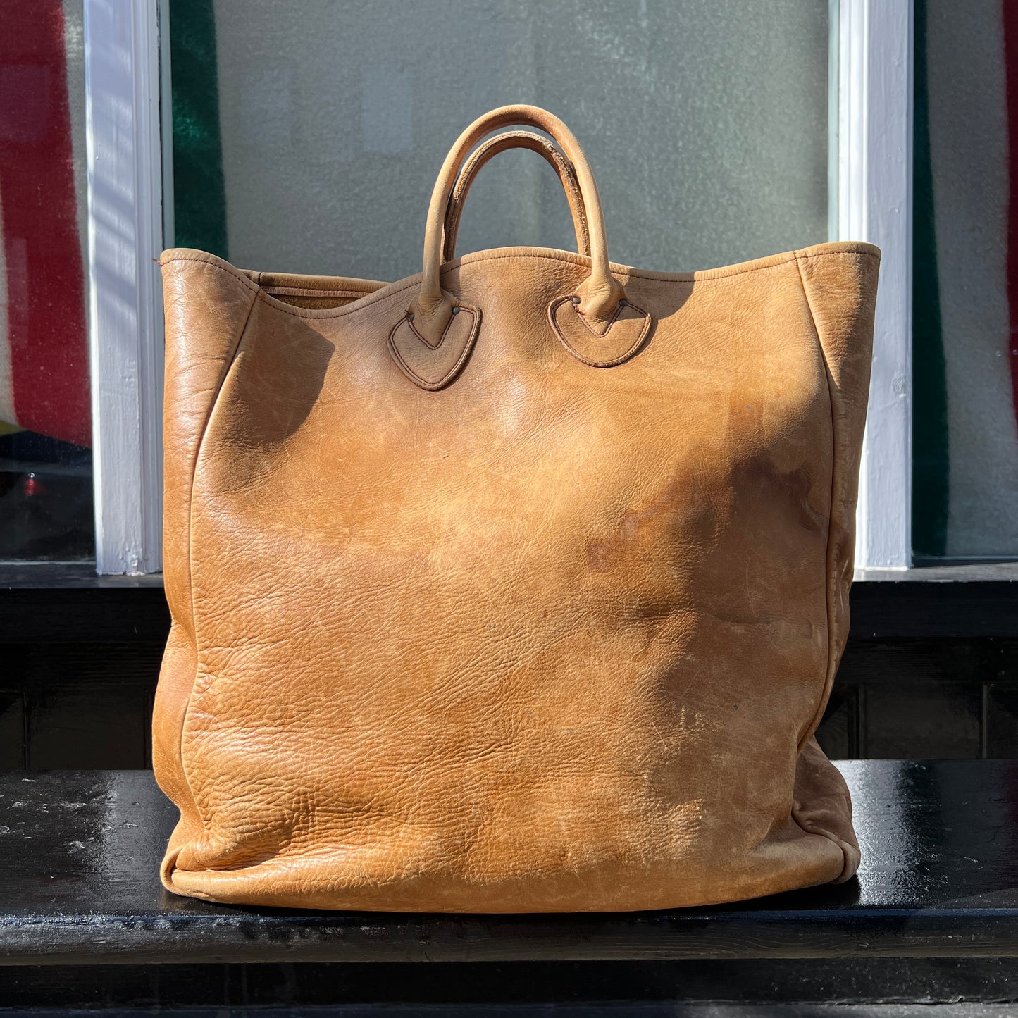 1960s L.L.Bean Large Leather Tote Bag