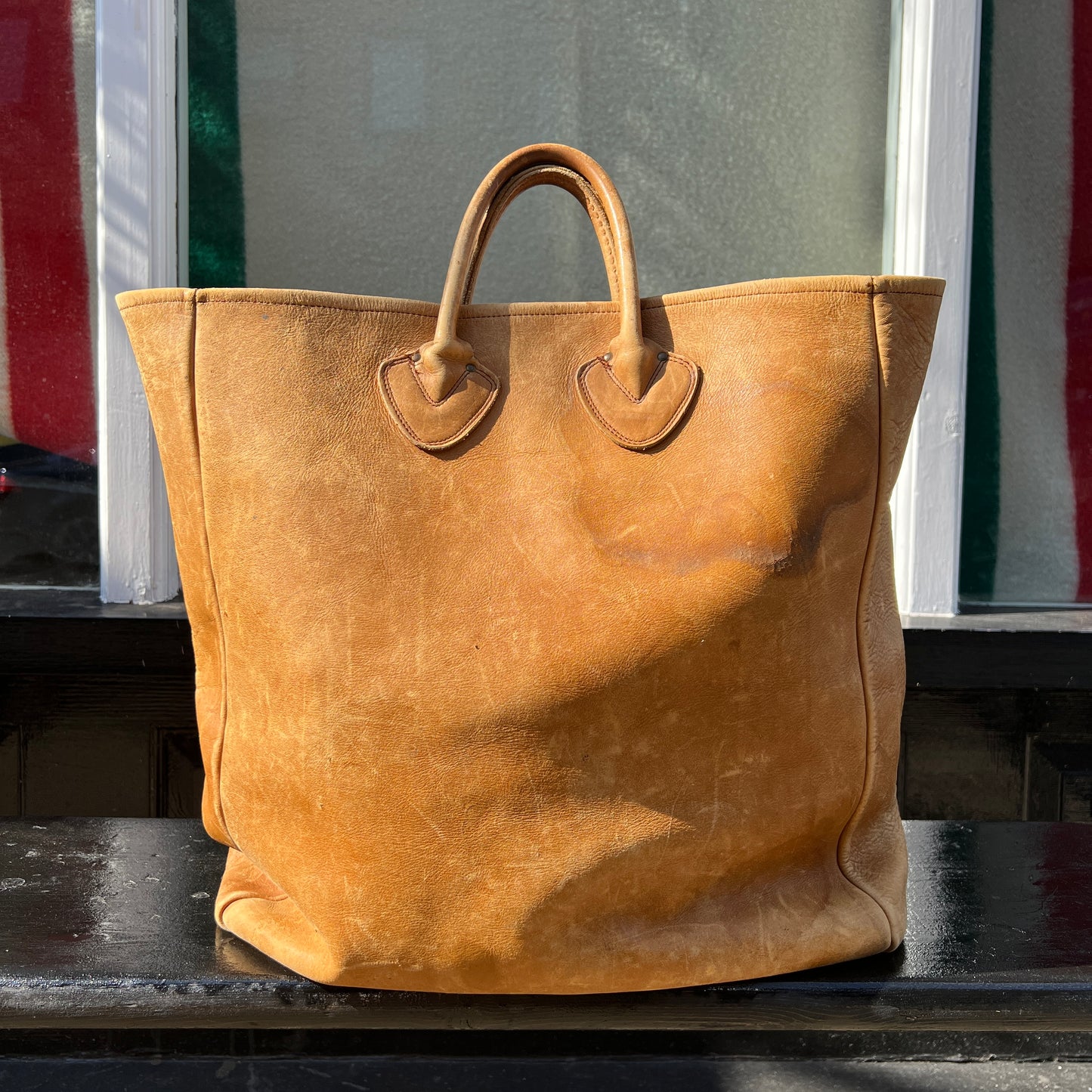 1960s L.L.Bean Large Leather Tote Bag