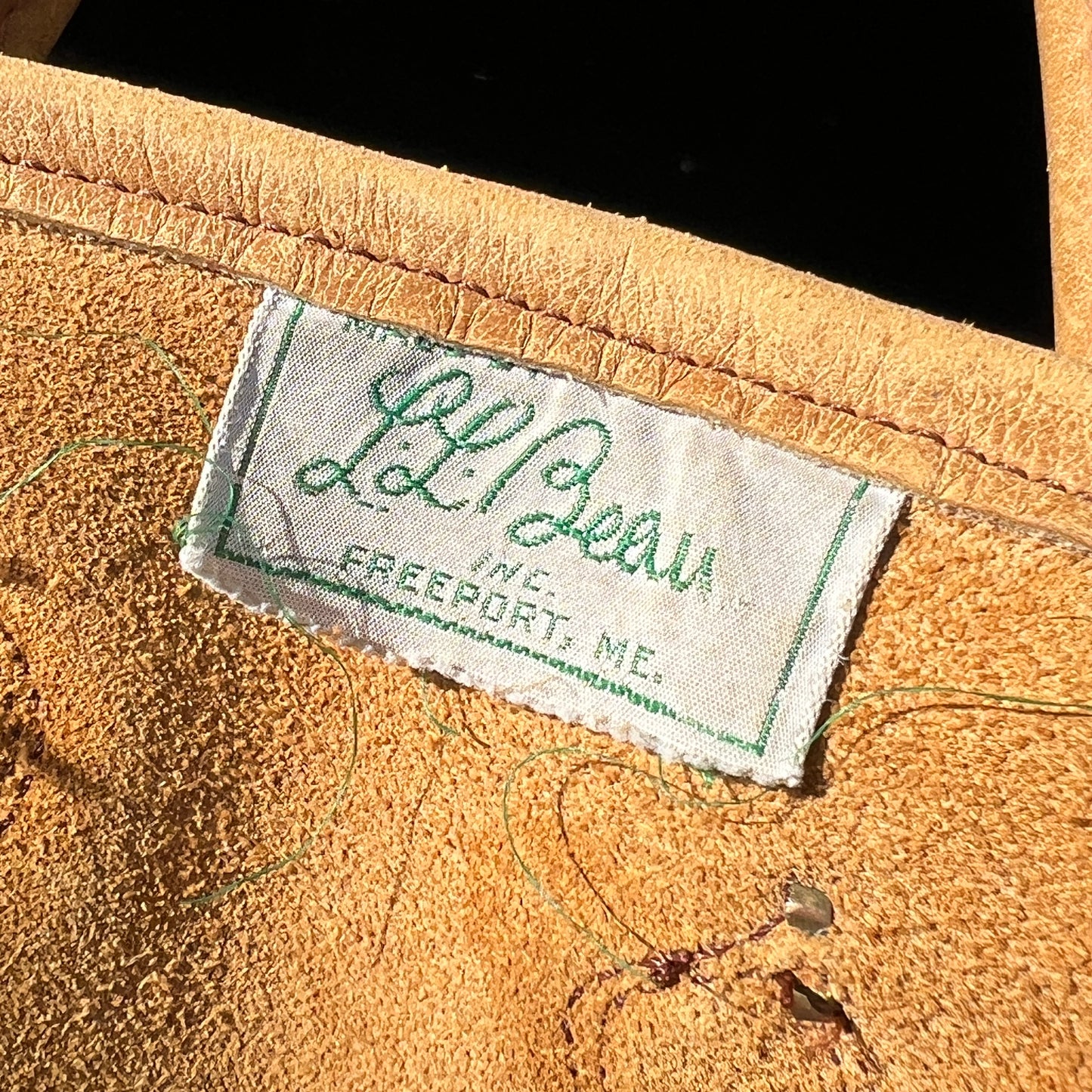 1960s L.L.Bean Large Leather Tote Bag