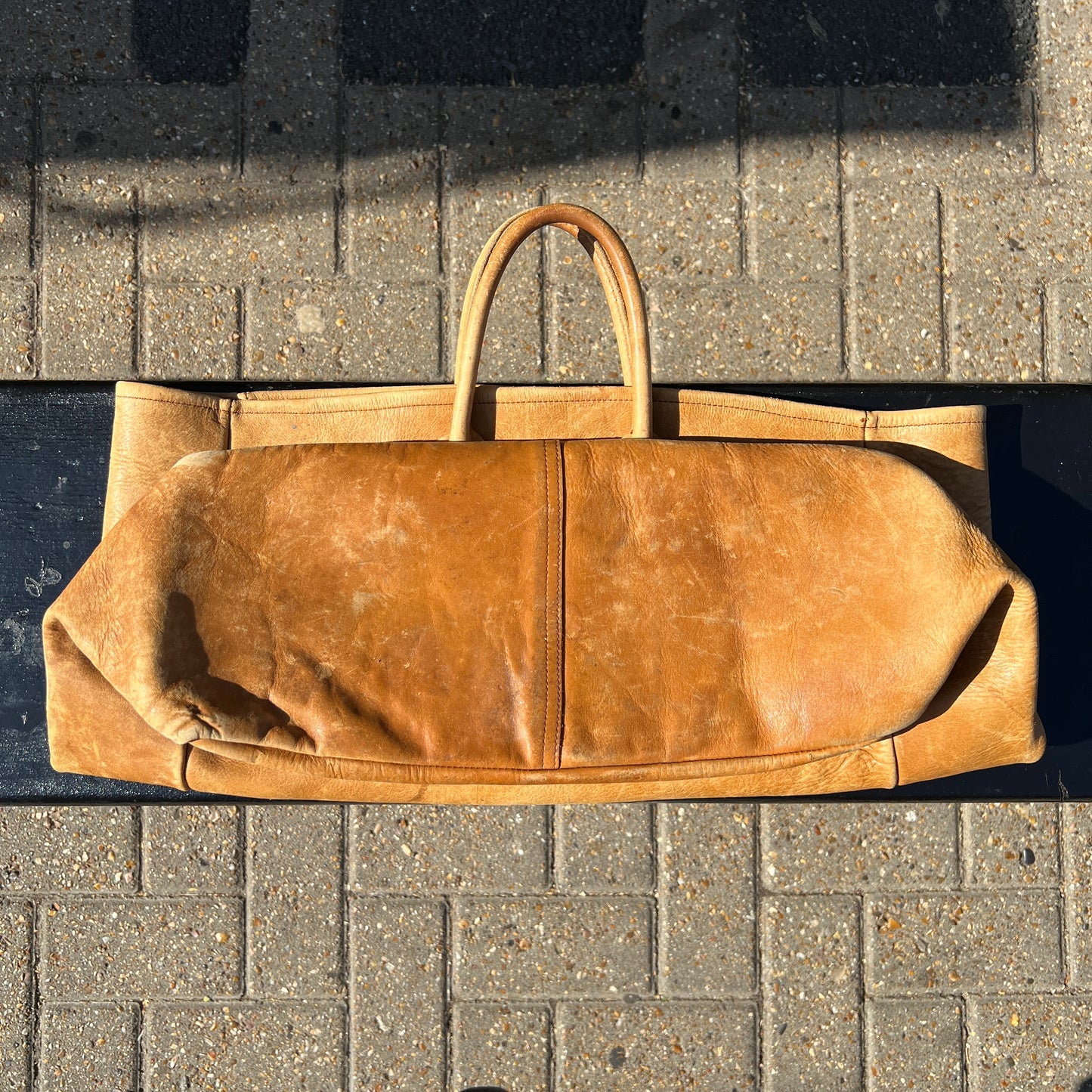 1960s L.L.Bean Large Leather Tote Bag