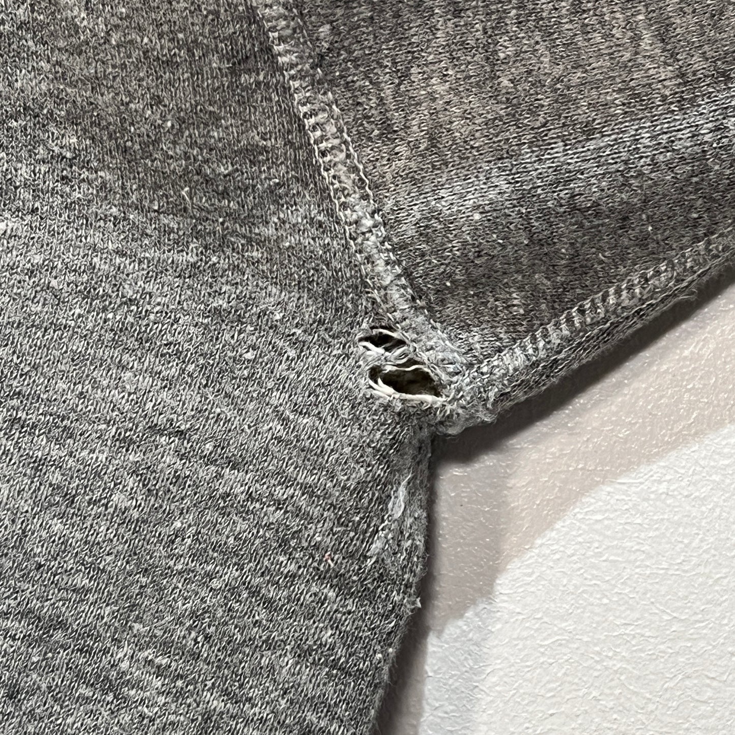 1950s Russell Athletic Medium Heather Grey Single V Super Boxy Sweatshirt