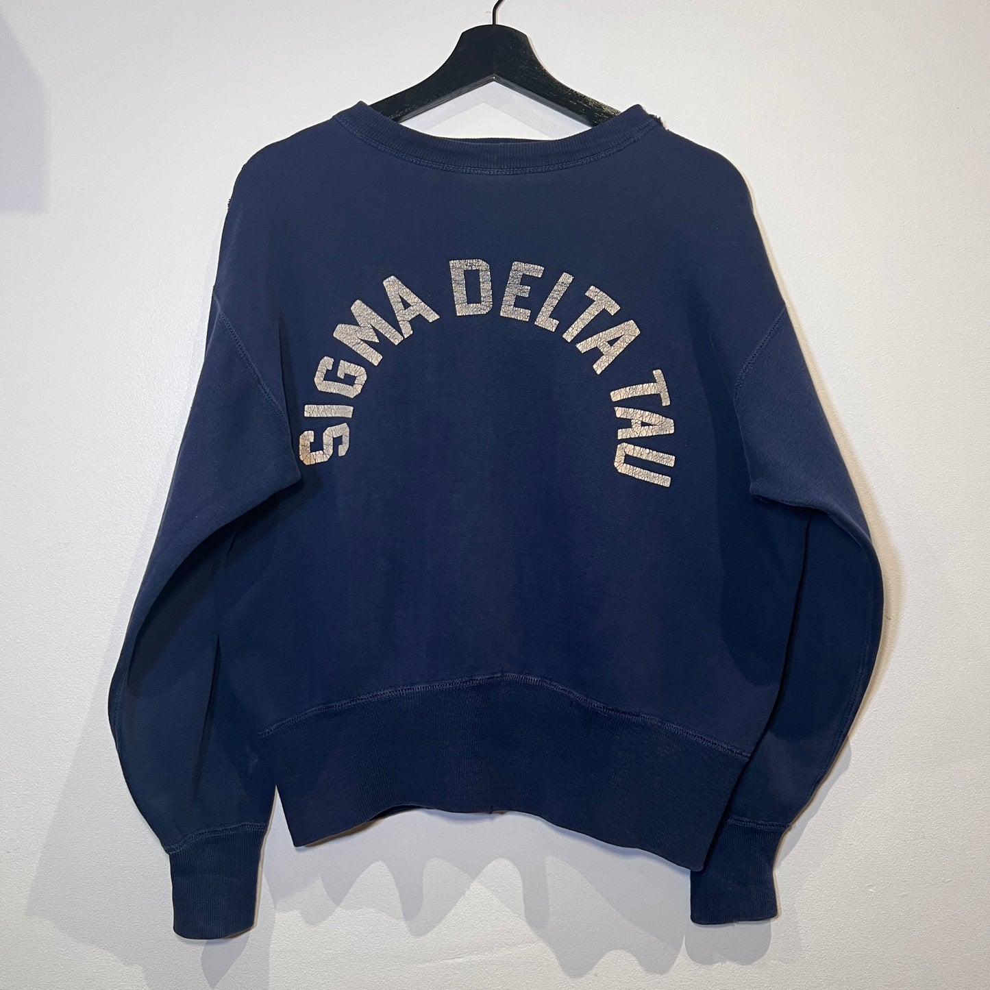 1951s ~ 1961s Champion Navy Blue Sweatshirts with Sigma Delta Tau Print