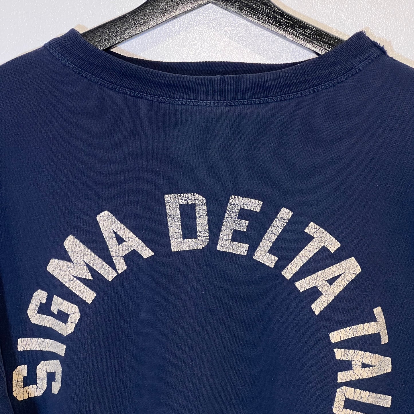 1951s ~ 1961s Champion Navy Blue Sweatshirts with Sigma Delta Tau Print